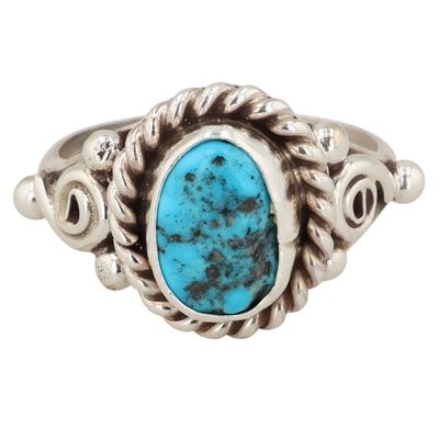 Navajo Sterling Turquoise Ring Sz 7