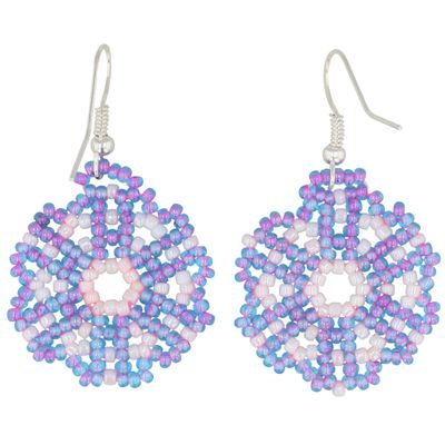 Sharon Bennett Navajo Sterling Bead Earrings