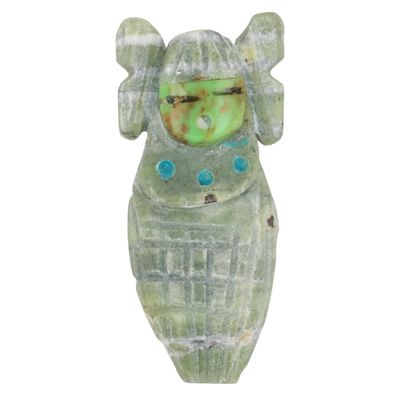 Award Winning Artist Stacey Turpen Navajo Multi-Stone Corn Maiden Fetish Carving