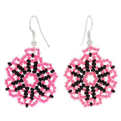 Sharon Bennett Navajo Sterling Bead Earrings