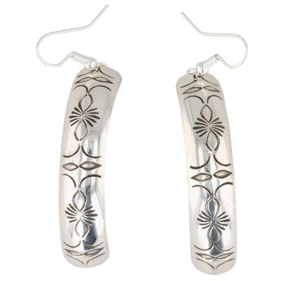 Nova Ashley Navajo Sterling Stamped Earrings