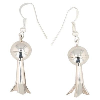 Monica Smith Navajo Sterling Squash Blossom Earrings