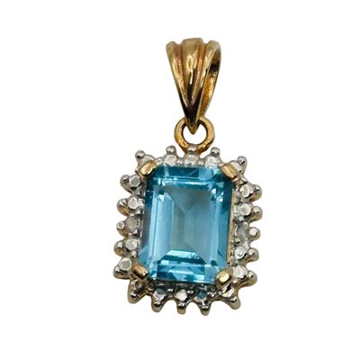 Sale Photo Thumbnail #443: Ross Simons Sterling Topaz Pendant