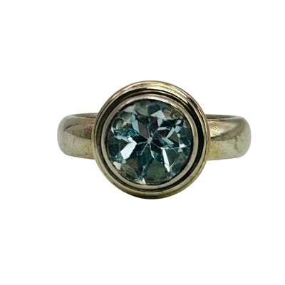 Sale Photo Thumbnail #60: Sterling Topaz Ring Sz 6