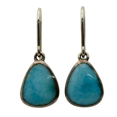 Sale Photo Thumbnail #348: Sterling Larimar Earrings 4.2g