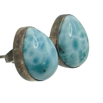 Sale Photo Thumbnail #500: Sterling Larimar Earrings