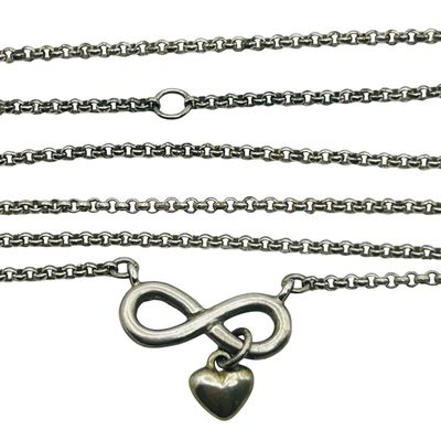 Sale Photo Thumbnail #276: Boma Sterling Infinity Cable Chain Necklace