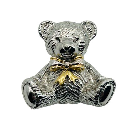 Sale Photo Thumbnail #273: Signed Sterling 18k Teddy Bear Pendant