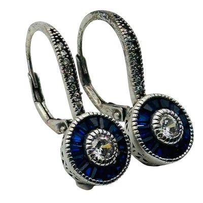 Sale Photo Thumbnail #420: Sterling Tanzanite Jacket Earrings
