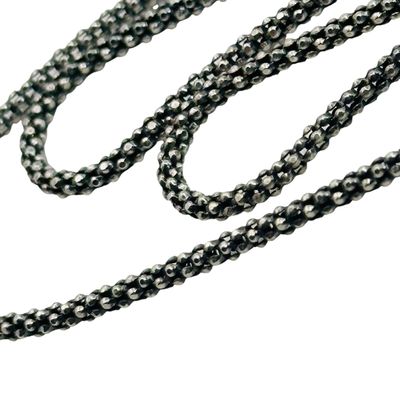 Sale Photo Thumbnail #436: Sterling Popcorn Chain Necklace