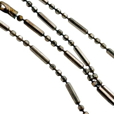 Sale Photo Thumbnail #362: Taxco Mexico Sterling Bead Chain Necklace