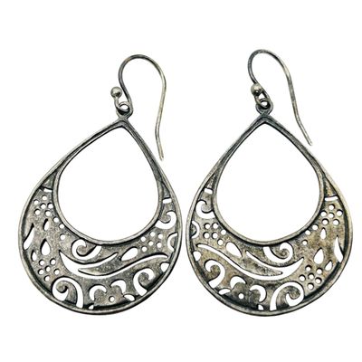 Sale Photo Thumbnail #253: Silpada Indonesia Sterling Dangle Cut Out Earrings