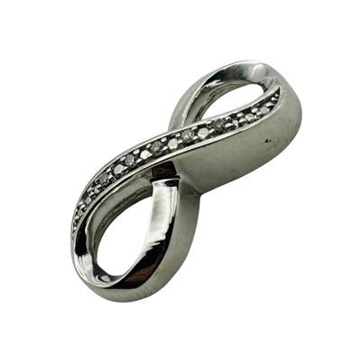 Sale Photo Thumbnail #311: Sterling Moissanite Infinity Pendant