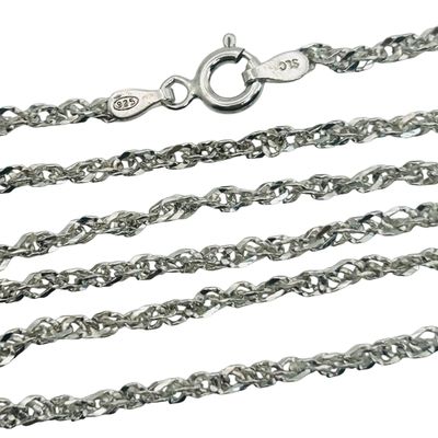 Sale Photo Thumbnail #207: Signed Italy Sterling Chain Necklace