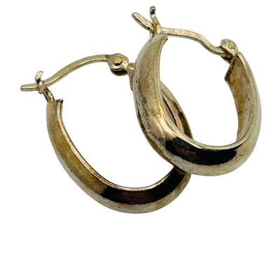 Sale Photo Thumbnail #85: Signed Sterling Hoop Earrings