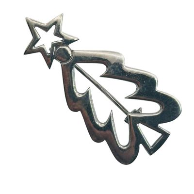 Sale Photo Thumbnail #390: Sterling Christmas Tree Brooch