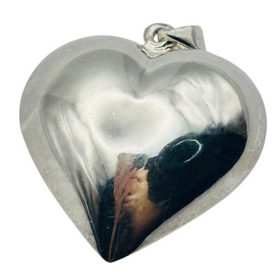 Sale Photo Thumbnail #422: Sterling Puffy Heart Pendant