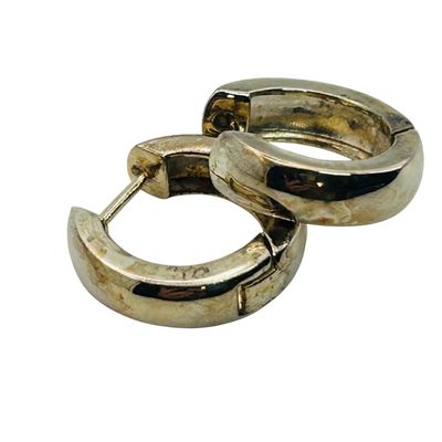 Sale Photo Thumbnail #153: Signed Sterling Huggie Earrings