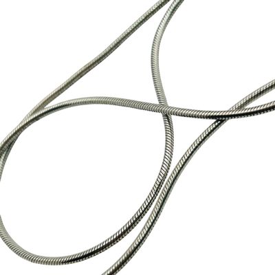 Sale Photo Thumbnail #303: Italy Sterling Round Snake Chain Necklace
