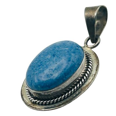 Sale Photo Thumbnail #121: Mexico Sterling Denim Lazuli Pendant