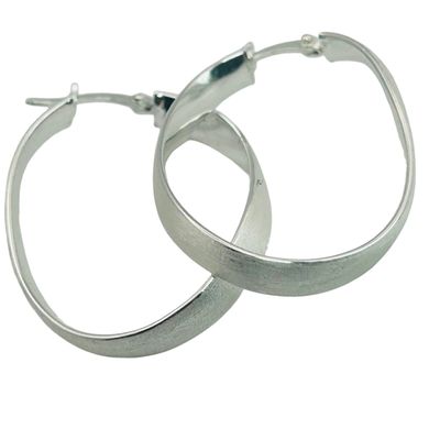 Sale Photo Thumbnail #147: Signed Sterling Hoop Earrings