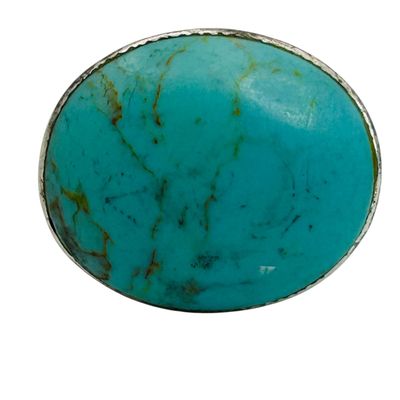 Sale Photo Thumbnail #49: Signed Sterling Turquoise Ring Sz 8