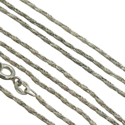 Sale Photo Thumbnail #397: Italy Sterling Wheat Chain Necklace
