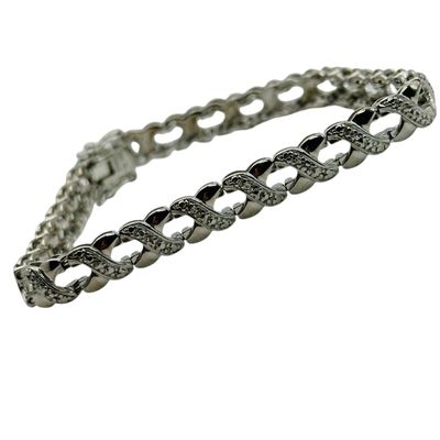 Sale Photo Thumbnail #346: Ross Simmons Sterling Diamond Accent Bracelet