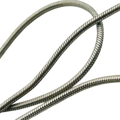 Sale Photo Thumbnail #189: Italy Sterling Round Snake Chain Necklace