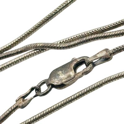 Sale Photo Thumbnail #498: Sterling Round Snake Chain Necklace