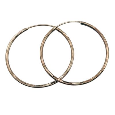 Sale Photo Thumbnail #384: Sterling Endless Hoop Earrings