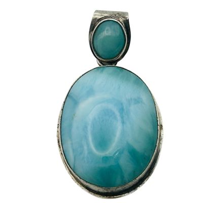 Sale Photo Thumbnail #173: Sterling Larimar Pendant