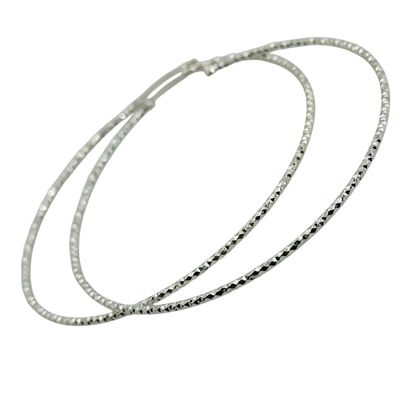 Sale Photo Thumbnail #363: Taxco Mexico Sterling Hoop Earrings