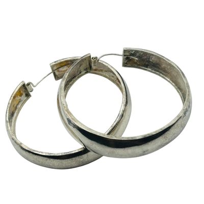 Sale Photo Thumbnail #52: Sterling Hoop Earrings