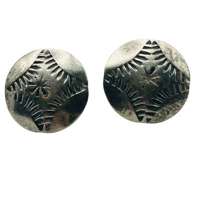 Sale Photo Thumbnail #191: Southwest Sterling Stamped Earrings