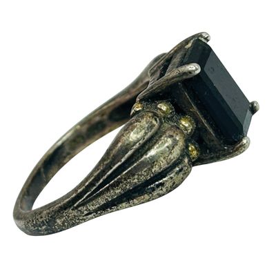Sale Photo Thumbnail #24: Avon Sterling Smokey Quartz Ring Sz 8