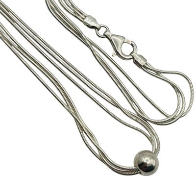 Sale Photo Thumbnail #96: Silpada Italy Sterling Round Snake Chain Necklace