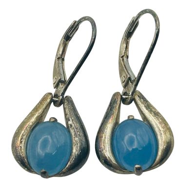 Sale Photo Thumbnail #150: Sterling Chalcedony Earrings