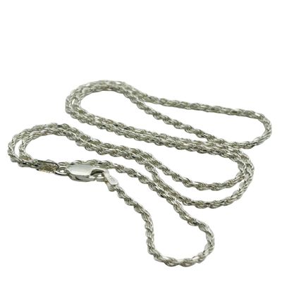 Sale Photo Thumbnail #4: LIRM Italy Sterling Rope Chain Necklace