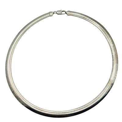 Sale Photo Thumbnail #421: Italy Sterling Flat Snake Chain Necklace