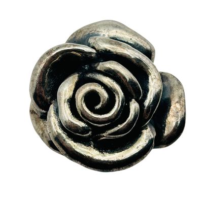 Sale Photo Thumbnail #226: Sterling Rose Puffy Pendant
