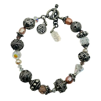 Sale Photo Thumbnail #274: Tres Jolie Sterling Pearl Beaded Detail Bracelet