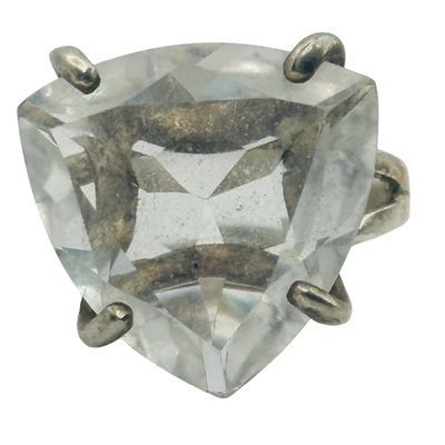 Sale Photo Thumbnail #382: Sterling Spinel Ring Sz 6.5