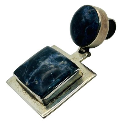 Sale Photo Thumbnail #304: Sterling Sodalite Pendant