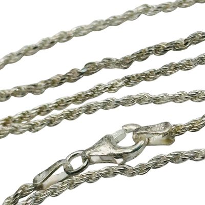 Sale Photo Thumbnail #447: Italy Sterling Rope Chain Necklace