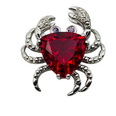 Sale Photo Thumbnail #249: Sterling Ruby Diamond Accent Crab Pendant