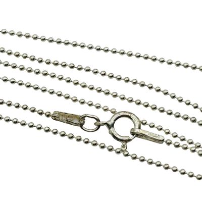 Sale Photo Thumbnail #100: Signed MSC Sterling Bead Chain Necklace