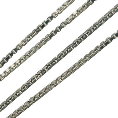 Sale Photo Thumbnail #222: Italy Sterling Box Chain Necklace
