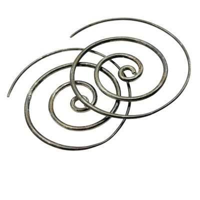 Sale Photo Thumbnail #97: Sterling Spiral Earrings