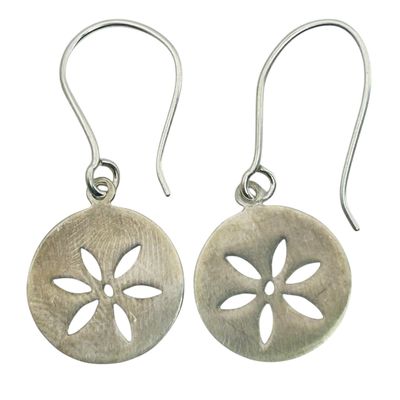 Sale Photo Thumbnail #142: Signed TASMI Sterling Sand Dollar Earrings